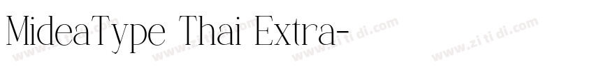 MideaType Thai Extra字体转换